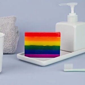 Rainbow Striped Soap Bar